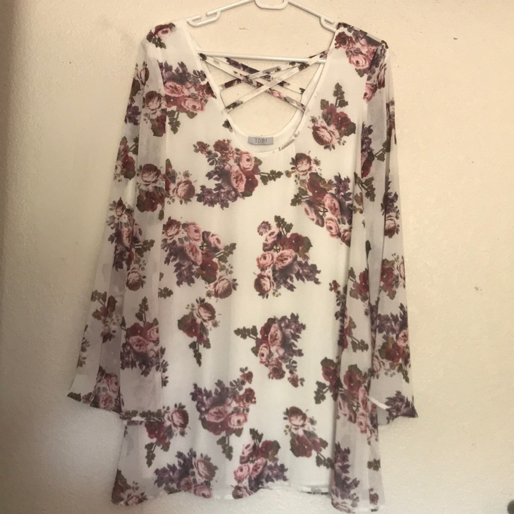 Tobi Floral Shift Dress